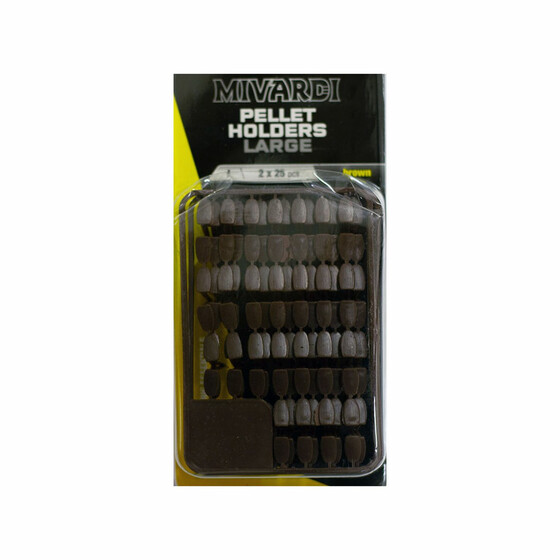 50 Pellet Holder Pelletstopper braun gro