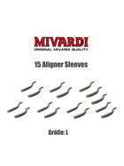 15 Aligner Rig Sleeves für Karpfen Monta