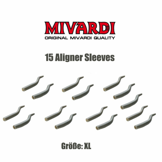 15 Aligner Rig Sleeves fr Karpfen Montagen XL