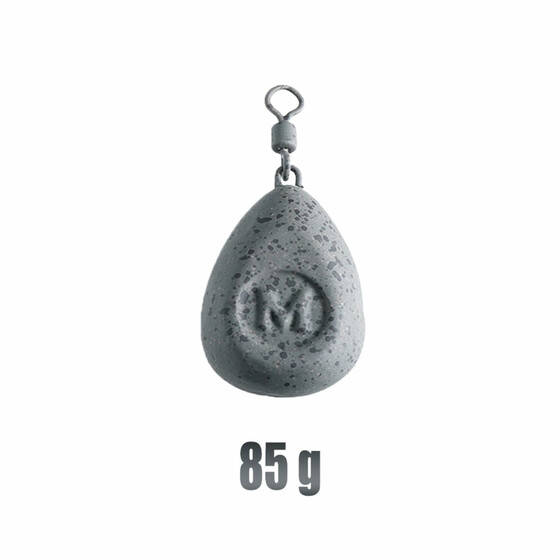 Grundblei Karpfen Blei mit Wirbel flach 85 g