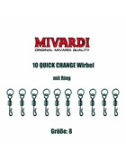 10 Karpfen Wirbel Tönnchenwirbel Gr. 8 S