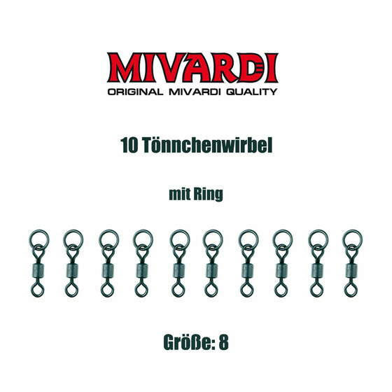 10 Karpfen Wirbel Tnnchenwirbel Gr. 8 Tnnchenwirbel mit Ring