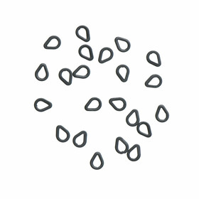 25 Tear Drop Rings Vorfachringe für Karpfen Rigs